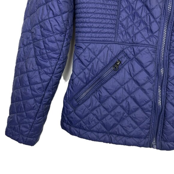 The North Face Women's Quilted Insulated Luna Jacket Coat Blue Medium - Picture 3 of 9